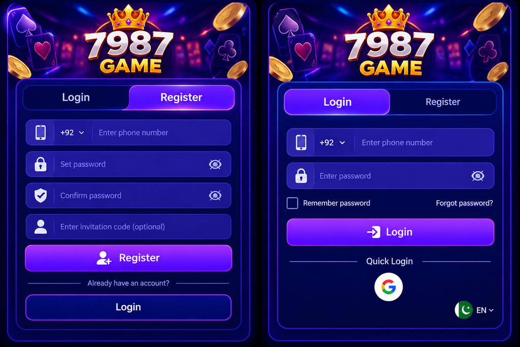 Registered and Login 7987 APK