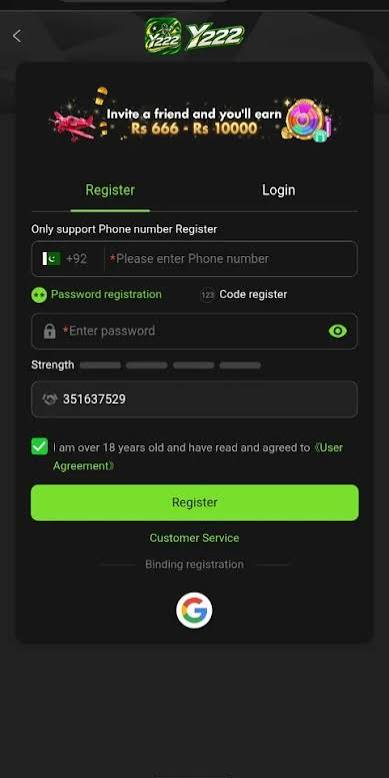 Registered and Login